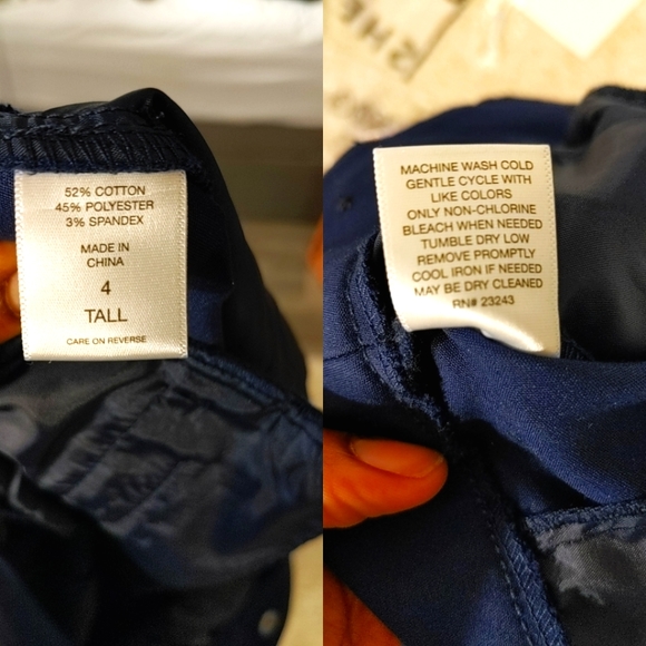 New York and Company Blue Barely Bootcut High-Rise Pant, Women's Size 4 Tall - Picture 4 of 8